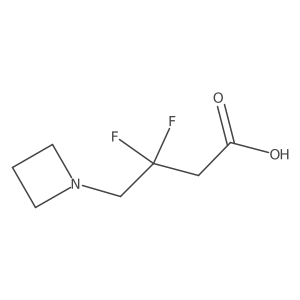 4-(Azetidin-1-yl)-3,3-difluorobutanoic acid结构式