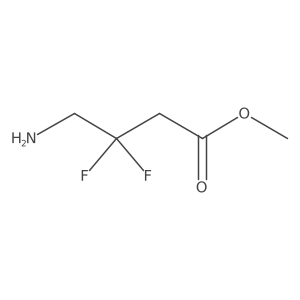 Methyl 4-amino-3,3-difluorobutanoate结构式