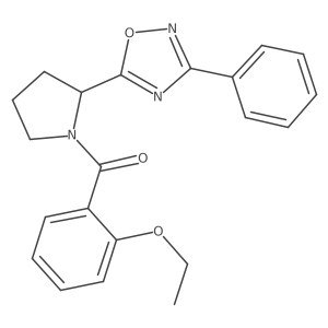 (2-Ethoxyphenyl)-[2-(3-phenyl-1,2,4-oxadiazol-5-yl)pyrrolidin-1-yl]methanone Structure