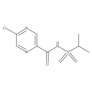 5-Chloro-N-[(1-methylethyl)sulfonyl]-2-pyrazinecarboxamide Structure