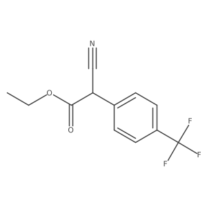Ethyl 2-(4-trifluoromethylphenyl)cyanoacetate结构式