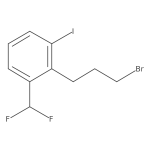 2-(3-Bromopropyl)-3-iodobenzodifluoride结构式