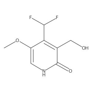 4-(Difluoromethyl)-3-(hydroxymethyl)-5-methoxypyridin-2-ol结构式