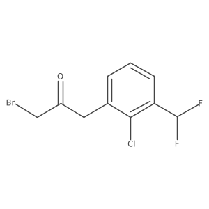 1-Bromo-3-(2-chloro-3-(difluoromethyl)phenyl)propan-2-one Structure
