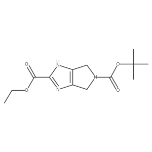5-(tert-Butyl) 2-ethyl 4,6-dihydropyrrolo[3,4-d]imidazole-2,5(1H)-dicarboxylate Structure
