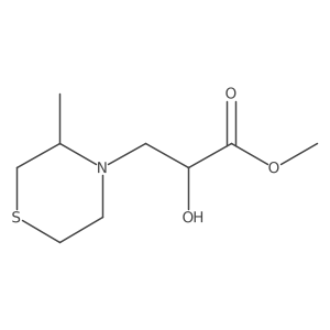 Methyl 2-hydroxy-3-(3-methylthiomorpholin-4-yl)propanoate结构式