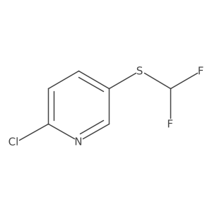 2-Chloro-5-[(difluoromethyl)sulfanyl]pyridine Structure