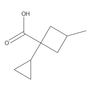 1-Cyclopropyl-3-methylcyclobutane-1-carboxylic acid Structure