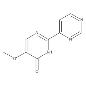 5-Methoxy-2-(pyrimidin-4-yl)pyrimidin-4-ol结构式