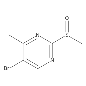 5-Bromo-4-methyl-2-(methylsulfinyl)pyrimidine Structure