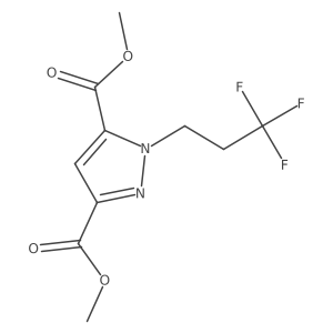 Dimethyl 1-(3,3,3-trifluoropropyl)-1H-pyrazole-3,5-dicarboxylate结构式