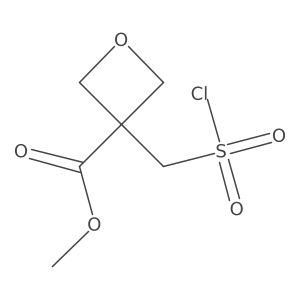 Methyl 3-[(chlorosulfonyl)methyl]oxetane-3-carboxylate Structure