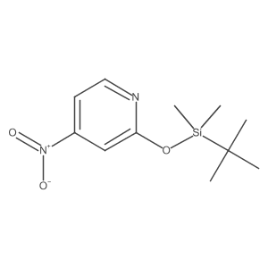 2-((tert-Butyldimethylsilyl)oxy)-4-nitropyridine结构式