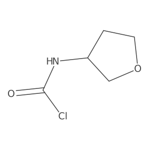 (Tetrahydrofuran-3-yl)carbamic chloride Structure
