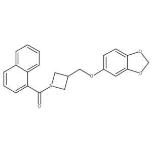 (3-((Benzo[d][1,3]dioxol-5-yloxy)methyl)azetidin-1-yl)(naphthalen-1-yl)methanone Structure