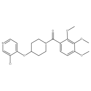 (4-((3-Chloropyridin-4-yl)oxy)piperidin-1-yl)(2,3,4-trimethoxyphenyl)methanone Structure