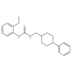 1-(2-Methoxyphenyl)-3-((1-(pyridin-4-yl)piperidin-4-yl)methyl)urea结构式