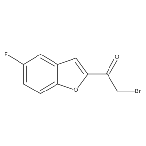 2-Bromo-1-(5-fluoro-2-benzofuranyl)ethanone结构式