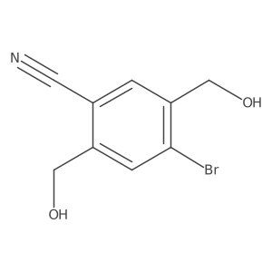 4-Bromo-2,5-bis(hydroxymethyl)benzonitrile Structure