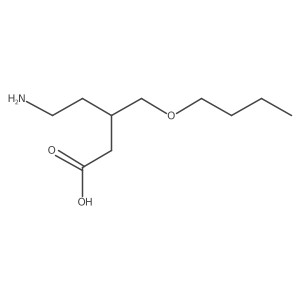 5-Amino-3-(butoxymethyl)pentanoic acid Structure