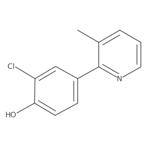 2-Chloro-4-(3-methylpyridin-2-yl)phenol结构式