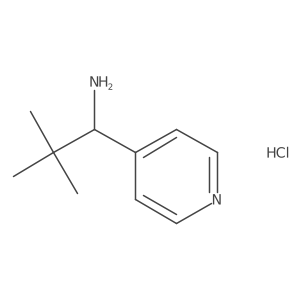2,2-Dimethyl-1-(pyridin-4-yl)propan-1-amine hydrochloride结构式