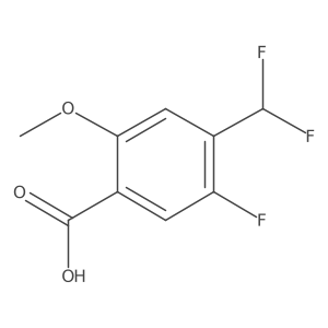 4-(Difluoromethyl)-5-fluoro-2-methoxybenzoic acid Structure