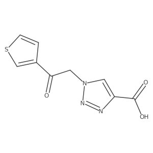 1-[2-oxo-2-(thiophen-3-yl)ethyl]-1H-1,2,3-triazole-4-carboxylic acid结构式