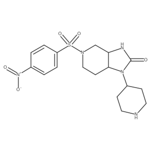 5-(4-nitrobenzenesulfonyl)-1-(piperidin-4-yl)-octahydro-1H-imidazo[4,5-c]pyridin-2-one Structure