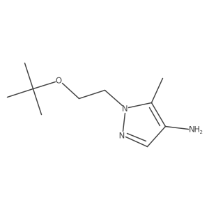 1-[2-(tert-butoxy)ethyl]-5-methyl-1H-pyrazol-4-amine Structure