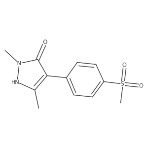 4-(4-methanesulfonylphenyl)-1,3-dimethyl-1H-pyrazol-5-ol Structure