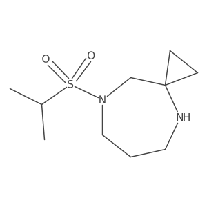 8-(Propane-2-sulfonyl)-4,8-diazaspiro[2.6]nonane Structure