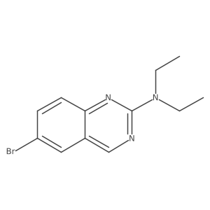 6-bromo-N,N-diethylquinazolin-2-amine Structure
