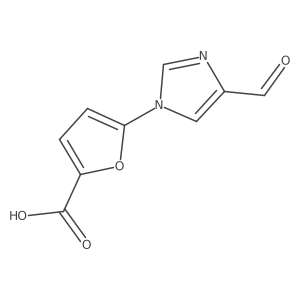 5-(4-formyl-1H-imidazol-1-yl)furan-2-carboxylic acid结构式