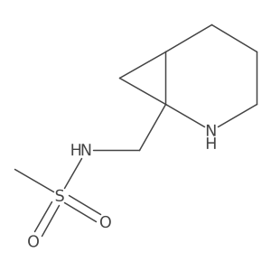 N-({2-azabicyclo[4.1.0]heptan-1-yl}methyl)methanesulfonamide结构式