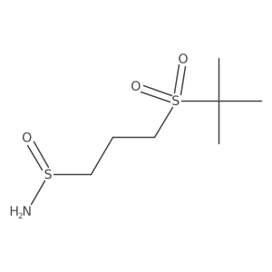 3-(2-Methylpropane-2-sulfonyl)propane-1-sulfinamide结构式