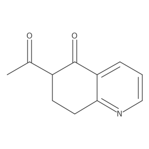 6-Acetyl-5,6,7,8-tetrahydroquinolin-5-one结构式