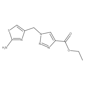 ethyl 1-[(2-amino-1,3-thiazol-4-yl)methyl]-1H-1,2,3-triazole-4-carboxylate Structure