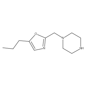 1-[(5-Propyl-1,3-oxazol-2-yl)methyl]piperazine Structure