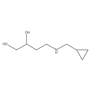 4-[(Cyclopropylmethyl)amino]butane-1,2-diol结构式