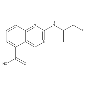 2-[(1-Fluoropropan-2-yl)amino]quinazoline-5-carboxylic acid Structure