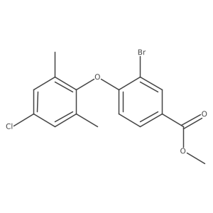 Methyl 3-bromo-4-(4-chloro-2,6-dimethylphenoxy)benzoate Structure