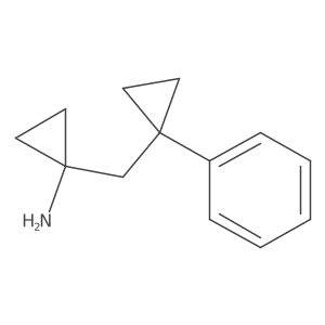 1-[(1-Phenylcyclopropyl)methyl]cyclopropan-1-amine Structure
