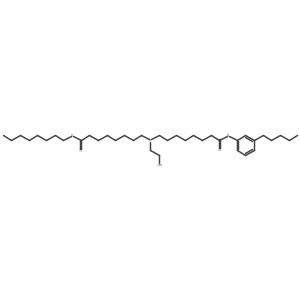 Octyl 8-((2-hydroxyethyl)(8-oxo-8-(3-pentylphenoxy)octyl)amino)octanoate结构式