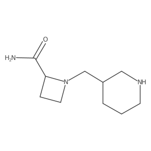 1-[(Piperidin-3-yl)methyl]azetidine-2-carboxamide结构式