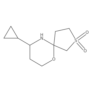 9-Cyclopropyl-6-oxa-2lambda6-thia-10-azaspiro[4.5]decane-2,2-dione Structure