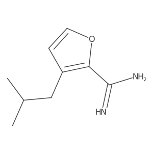 3-(2-Methylpropyl)furan-2-carboximidamide Structure