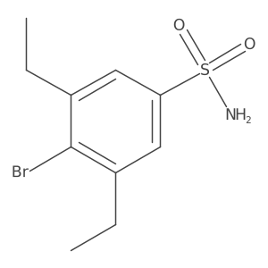 4-Bromo-3,5-diethylbenzene-1-sulfonamide Structure