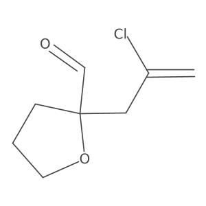 2-(2-Chloroprop-2-en-1-yl)oxolane-2-carbaldehyde结构式
