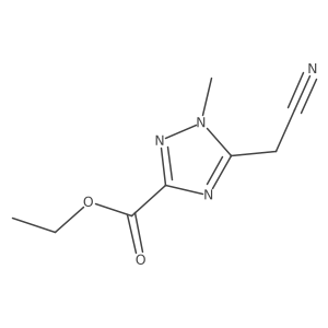Ethyl 5-(cyanomethyl)-1-methyl-1H-1,2,4-triazole-3-carboxylate Structure